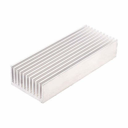 Picture of Othmro 20pcs Silver Aluminum Heatsink Cooling Fin Cooler Circuit Board for Led Semiconductor Integrated Circuit Device14 x6cm(W*H)