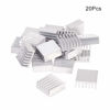 Picture of Othmro 20pcs Silver Aluminum Heatsink Cooling Fin Cooler Circuit Board for Led Semiconductor Integrated Circuit Device14 x6cm(W*H)