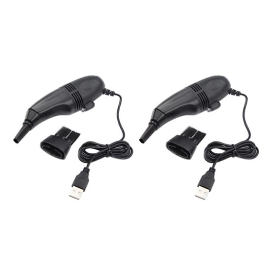 Picture of Nicfaky 2X Mini USB Vacuum Keyboard DUST Cleaner for Laptop PC Computer - Family Office PC Keybard Cleaner Tool-Black