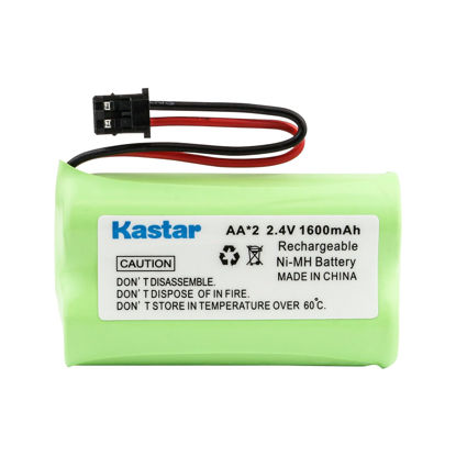 Picture of Kastar 1-Pack AAX2 2.4V 1600mAh MSM Plug Ni-MH Rechargeable Battery Replacement for Uniden BT1007 BT-904 BBTY0700001 CEZAi2998 DCX150 DECT1500 D1484 HHR-P506 Home Handset Telephone