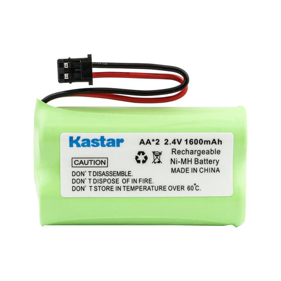 Picture of Kastar 1-Pack AAX2 2.4V 1600mAh MSM Plug Ni-MH Rechargeable Battery Replacement for Uniden BT1007 BT-904 BBTY0700001 CEZAi2998 DCX150 DECT1500 D1484 HHR-P506 Home Handset Telephone