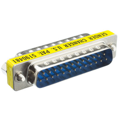 Picture of Serial Mini Gender Changer/Coupler, DB25 Male to DB25 Male
