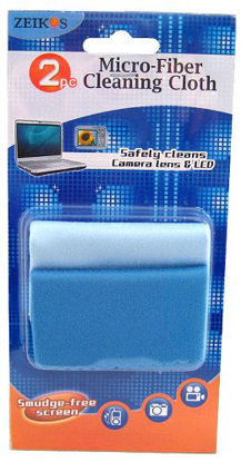 Picture of Zeikos ZE-FC2 2 Piece Micro Fiber Cloth (Blue)