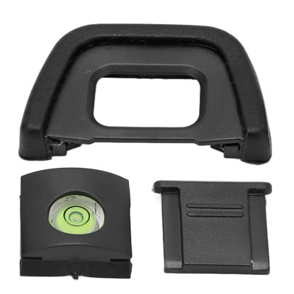 Picture of Sanpyl Camera Viewfinder Eye Cup Sets, DK‑23 Eyecup Eyepiece Replacement Viewfinder Protector with Level and Cold Shoe Cover, for Nikon, D7200 D750 D7100 D5100 D600 D300s D300 D90 D80 Cameras