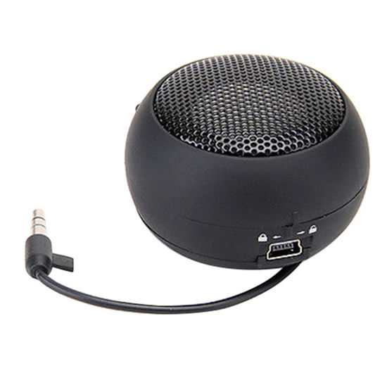 Picture of Mini Portable Hamburger Speaker Amplifier for iPod iPad Laptop iPhone Tablet PC (Black)