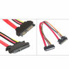 Picture of Comidox 30CM M/F 22P 7+15Pin Male to Female SATA Serial ATA Data Power Combo Extension Cable 4Pcs