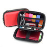 Picture of 2-Layers Protective Hard Shell Travel Organizer Carrying Case Bag for External Hard Drive Electronic Accessories Diabetic Testing Kit Blood Glucose Monitoring System Healthcare kit Camera (Red)