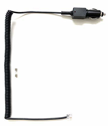 Picture of Generic DC Coiled/Curled Power Cord Replacement for Cobra Elite Road Scout 2-in-1 Radar Detector and Dash Camera System