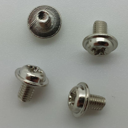 Picture of Version Coin - 50 Pack - Computer Case Screws M3 X 4mm Pan Washer Head with Phillip's Screwdriver Head Screws for Computer Motherboard, Hard Drives, Optical Drive Mounting