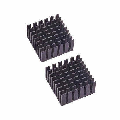 Picture of Othmro 10pcs Black Aluminum Heatsink Cooling Fin Cooler Circuit Board for Led Semiconductor Integrated Circuit Device25 x10cm(W*H)
