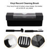 Picture of 01 02 015 Vinyl Record Brush Cleaner, Unique Design Care Set No Scratch Turntable Player Cleaning Tool for Music Lovers for Album Collection for Gramophone