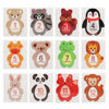 Picture of Biitfuu 12Pcs Baby Monthly Sticker Milestone Memories Photo Props Cartoon Animal Shaped for 1-12 Month Newborn Boys Girls
