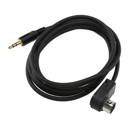Picture of Acouto Car Bluetooth Aux Cable 3.5mm Jack Aux‑in Audio Adapter Cable for Alpine CD KS‑U58 PD100 U57 U29 for MP3