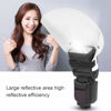 Picture of Flash Diffuser Reflector, Portable Universal Arc-Shape Camera Speedlite Softbox Reflector for Flash Speedlight and Other DSLR Camera Flashes