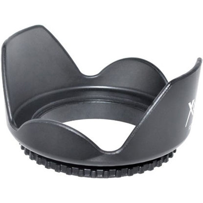 Picture of Xit XT55HLH 55mm Hard Tulip Shaped Lens Hood (Black)