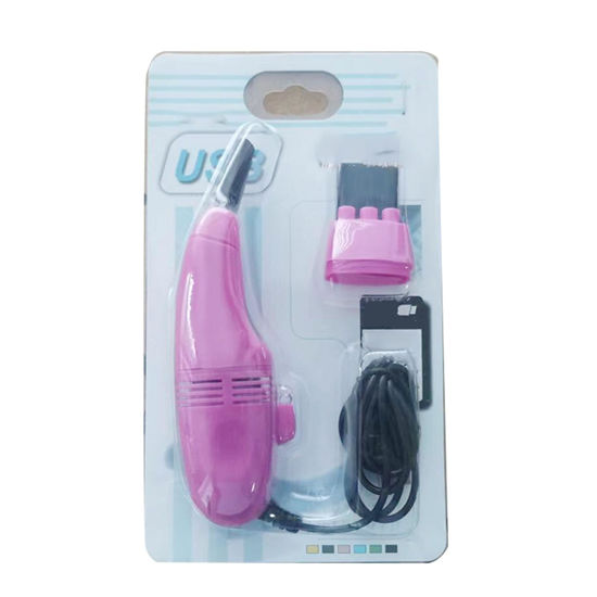 Picture of Mini Desk Vacuum Keyboard Vacuum Cleaner Mini Keyboard Vacuum USB Powered Efficient Adsorption Lightweight Computer Vacuum Cleaner for Laptop (Rose Red)