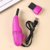 Picture of Mini Desk Vacuum Keyboard Vacuum Cleaner Mini Keyboard Vacuum USB Powered Efficient Adsorption Lightweight Computer Vacuum Cleaner for Laptop (Rose Red)