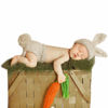 Picture of Cute Newborn Baby Photography Props Infant Boy Girl 1st Birthday Cake Smash Easter Bunny Outfits Handmade Crochet Knitted Rabbit Photo Shoot Costume Beanie Hat Diaper Cover Accessory Shorts + Cap