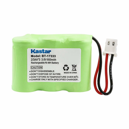Picture of Kastar 1-Pack 2/3AA 3.6V 800mAh 5264 Ni-MH Rechargeable Battery for Home Phone V-Tech 80-1338-00-00 89-1332-00-00 89-1338-00 BT-17333 BT-27333 BT-17233 BT-27233 BT-163345 BT-263345 Cordless Telephone