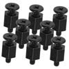 Picture of OSOLADY 8pcs Motherboard Hex Screws Black Motherboard Screw Metal Computer Motherboard Mount Screws