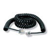Picture of Black Box RJ-22 Modular Coiled Handset Cord, Black, 6-ft. (1.8-m) by Black Box Network Services