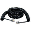 Picture of Black Box RJ-22 Modular Coiled Handset Cord, Black, 6-ft. (1.8-m) by Black Box Network Services