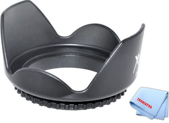 Picture of Tronixpro 62mm Pro Series Hard Tulip Lens Hood for Pentax SMC DA 18-135mm F/3.5-5.6 ED AL (IF) DC WR Lens, Pentax Zoom Telephoto 60-250mm f/4 ED DA* SDM Autofocus Lens