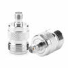 Picture of N Female to SMA Female RF Connector, 2 Pcs 50Ω Impedance Coaxial Adapter Test Converter 0-6Ghz Frequency, Leads and Probes