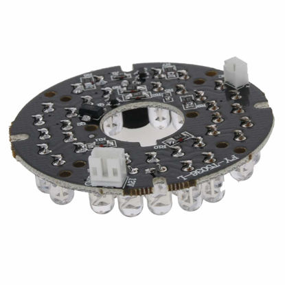 Picture of Othmro 1Pcs 36 LED IR Illuminator for Security Camera 90 Degrees IR Led Round Plate IR Infrared Light Illuminator Board Bulb for CCTV Security Camera