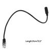 Picture of Yuly 3.5mm Phone Headset to RJ9 Adapter Cable 3.5mm Plug to Female RJ9 Cable Call Centers Adapter Cable Auxiliary Wire Phone Adapter, Black