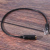 Picture of Yuly 3.5mm Phone Headset to RJ9 Adapter Cable 3.5mm Plug to Female RJ9 Cable Call Centers Adapter Cable Auxiliary Wire Phone Adapter, Black