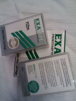 Picture of Exabyte 180093 8mm 112M DDS Ctdg 5/10GB Single Tape Tandberg Data (180093) Media MP Cartridge 5GB Model: by Exabyte