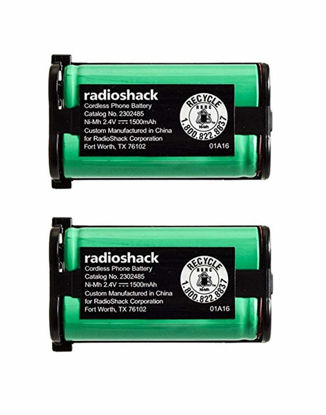 Picture of Twin Pack RadioShack 2302485 Cordless Phone Battery for Panasonic KX-TG2208, KX-TG2214, KX-TG2216, KX-TG2224, KX-TG2226, KX-TG2235, KX-TG2238, KX-TG2248, KX-TG2258