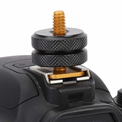 Picture of Easy to Install 1Pc 1/4" high Strength Hot Shoe Screw, Hot Shoe Mount Accessory, Processed with CNC Machining, for Flash Camera