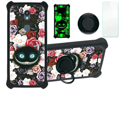 Picture of jioeuinly Case for Sharp Rouvo V Case Compatible with Sharp Rouvo V Phone Case Cover [with Tempered Glass Screen Protector][Hard PC + Soft Silicone][Luminous Effect] YGH-LZM