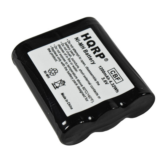 Picture of HQRP Cordless Phone Battery Compatible with Panasonic HHR-P402 / HHR-P402A / HHR-P402A/1B / P-P511 / P-P511A / PQPP511SVC / N4HKGMA00001 Replacement