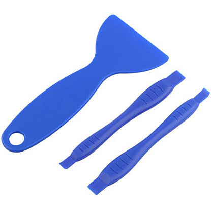 Picture of Cell Phone Opening Tool Kit, Plastic Scraper Pry Spudger for iPhone iPad MacBook Laptop Battery Remover Screen Replacement Tools