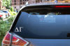 Picture of Pro-Graphx Delta Gamma Greek Sorority Sticker Decal, 2.5 Inches Tall, Chrome