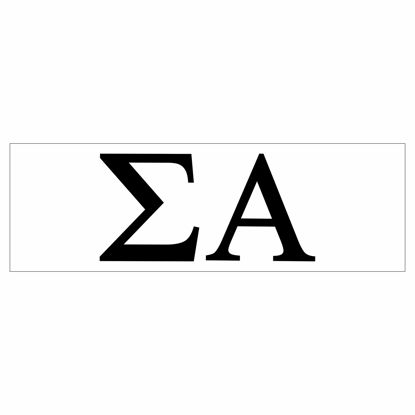 Picture of Pro-Graphx Sigma Alpha Greek Sorority Sticker Decal, 2.5 Inches Tall, Black