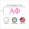 Picture of Pro-Graphx Alpha Phi Greek Sorority Sticker Decal, 2.5 Inches Tall, Pink