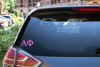 Picture of Pro-Graphx Alpha Phi Greek Sorority Sticker Decal, 2.5 Inches Tall, Pink