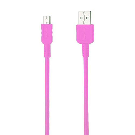 Picture of Guerrilla USB Cable for TI 84 Plus, TI 84 Plus C Silver Edition, TI 89 Titanium, TI Nspire CX & CX CAS graphing calculators, Pink