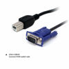 Picture of CableVantage USB VGA KVM Switch Computer Cable, 15 Pin VGA Cable Male to Male and USB A to B Printer Cable Cord for PC Printer Keyboard Mouse Monitor 5ft/1.5m