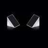 Picture of GARPROVM Triangular Prism, 90 Degree Total Reflection Isosceles Right Angle Aluminized Optical Mirror Black Prism