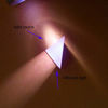 Picture of GARPROVM Triangular Prism, 90 Degree Total Reflection Isosceles Right Angle Aluminized Optical Mirror Black Prism