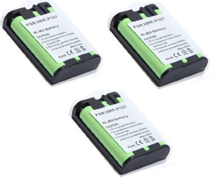 Picture of 3 Pack - Gator Crunch Battery for Panasonic Cordless Telephones (HHR-P107)