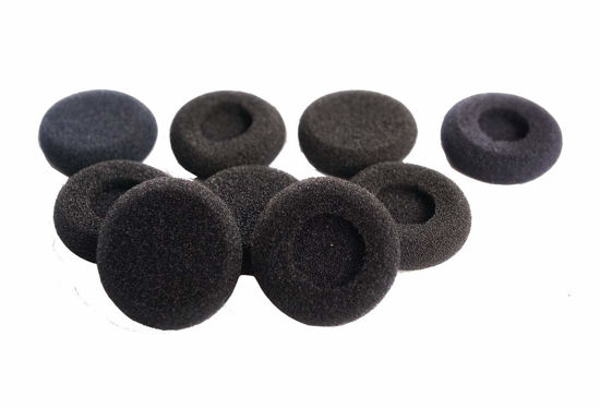 Picture of 5 Pair Replacement Earpads Pillow Foam Cover Compatible with Jabra,VXI,Compatible with Plantronics Call Center Headset，Traffic Headset,Telephone Headphones,Car Headset (30mm)