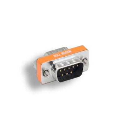 Picture of KENTEK Mini DB9 Male to Male M/M Serial/at Null Modem Mini Adapter Changer Coupler RS-232 Crossover