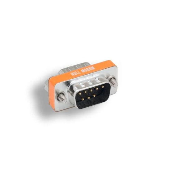 Picture of KENTEK Mini DB9 Male to Male M/M Serial/at Null Modem Mini Adapter Changer Coupler RS-232 Crossover