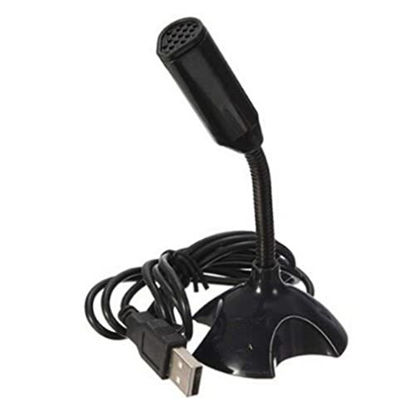 Picture of Dedicate USB Capacitive Mini Microphone Stand for PC Laptop Notebook Online Chat Recording Wired Device Useful and Attractive